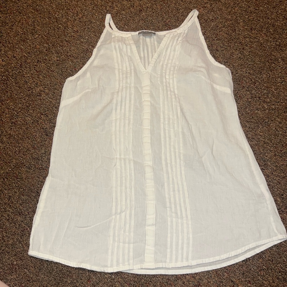 Peppermint Bay White Tank Top Size M